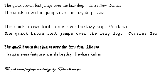 [Font examples]
